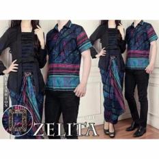 BAJU BATIK COUPLE KEBAYA SARIMBIT MODEL AYANA SERAGAM PESTA HIJAB MODERN KUTUBARU