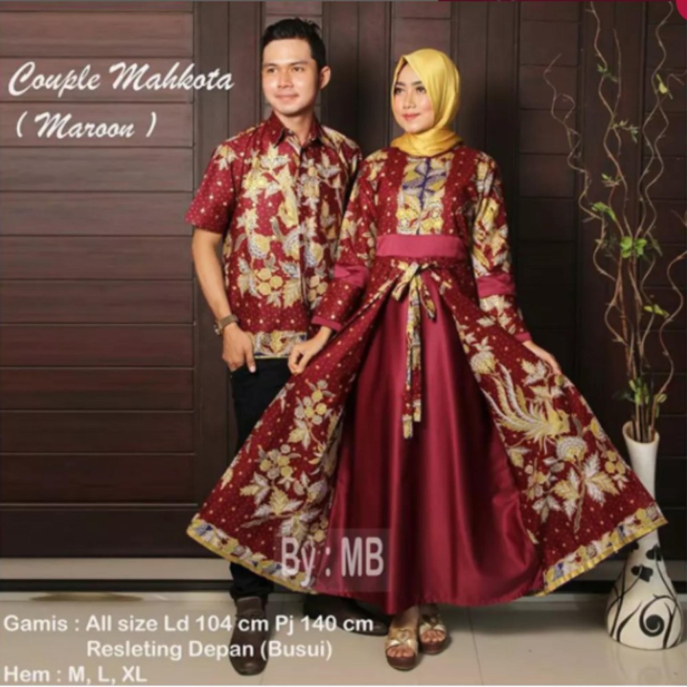 BAJU BATIK COUPLE SARIMBIT GAMIS 04