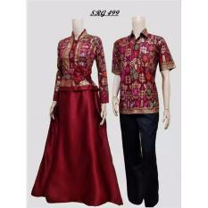 BAJU BATIK COUPLE SARIMBIT GAMIS SRG 499 SERAGAM PESTA/HIJAB