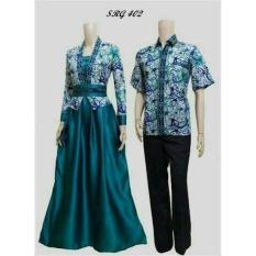 BAJU BATIK COUPLE SARIMBIT KUTUBARU SERAGAM PESTA HIJAB MODERN - Duqee4