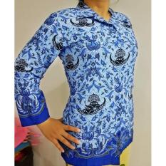 Baju Batik KORPRI Wanita/ Seragam Batik PNS / Kemeja Blouse Guru PNS PGRI/ Batik Dinas PNS