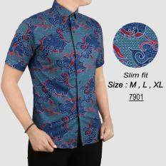 Baju Batik Modern Kemeja Pria Slim fit 7901