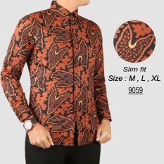 Baju Batik Modern Kemeja Pria Slim fit 9059