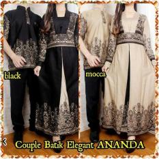 Baju Batik Pasangan Pesta / Kemeja Batik Pasangan Kondangan / Couple Batik Muslim Elegant Ananda