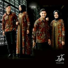 Baju Batik Pasangan Pesta / Kemeja Batik Pasangan Kondangan / Couple Muslim Batik ZAFIR Set 3in1