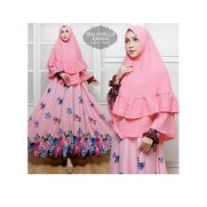 baju busana muslim balotelly zaskia peach fashion wanita gamis pesta