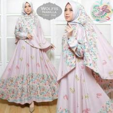 BAJU BUSANA MUSLIM GAMIS NABILA SYAR'I WOLLPEACK BERGO NO PED / GAMIS REMAJA / GAMIS BUSUI /GAMIS COUPLE