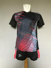 BAJU CELANA OLAHRAGA VOLLEY KAOS JERSEY SETELAN VOLI MIZUNO MZ06 BLACK