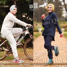 Baju Celana Senam Muslimah Remaja Setelan Olahraga Sporty Modis QDF 08/Baju Olahraga Muslimah/stelan olahraga muslim/baju olahraga muslim/Stelan Olahraga Wanita/Baju Olahraga Wanita