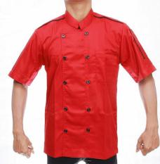 Baju chef pria wanita/merah(006)