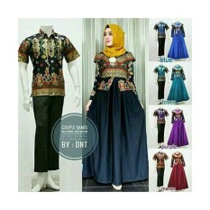 Baju batik couple pesta sarimbit gamis - Ranaya fashion