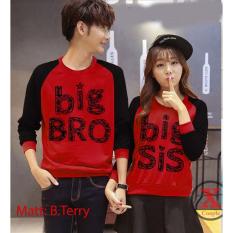 Baju Couple Lengan Panjang / Kaos pasangan / Kopel Big Bro Big Sis