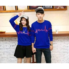 Baju Couple Lengan Panjang / Kaos pasangan / Kopel Simple Signal
