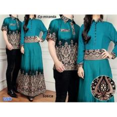 Baju Couple Muslim / Gaun Batik Gamis / Pasangan Miranda Tosca