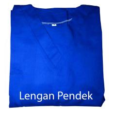 Baju Dokter / Baju Jaga / Baju Oka Lengan Pendek Warna Biru Benhur / Tutup Aqua