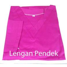 Baju Dokter / Baju Jaga / Baju Oka Lengan Pendek Warna Pink