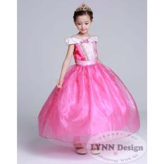 Lynn Design - Baju Dress gaun pesta Kostum anak Princess Aurora Pink_Lynn Design