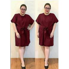Popuri Fashion Baju Dress Jumbo Bartle Wanita - Twiscone Lengan Pendek Baju Dress Wanita Murah Kekinian Bigsize Terbaru Gaun Pakaian Gaun Dress Wanita Dresss Gaun Dress Wanita Dres Big Size XXXXL 4XL Ekstra Besar Extra Gede