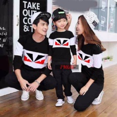 Baju Family Couple / Kaos Pasangan Keluarga lengan Panjang