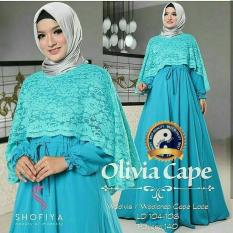 Baju Gamis Busana Fashion Muslimah Wanita Olivia Cape Tosca