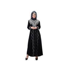 Baju Gamis Dress Busana Muslim Wanita Cewek Warna Hitam - SHJ 528