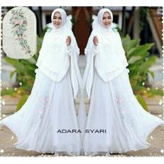 Baju Gamis Muslim Pesta Wisuda Lebaran Syari Remaja 11380 ADARA SYARI WHITE