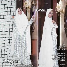 Baju Gamis Muslim Pesta Wisuda Lebaran Syari Remaja 11758 NIYAZ SYARI PANJANG PUTIH