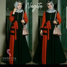 Baju Gamis Muslim Syari Fashionable - Gamis Nagita Syari