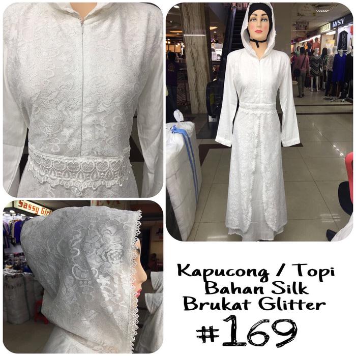 Baju Gamis Putih / Busana Muslim / Baju Muslim Wanita #169 STD