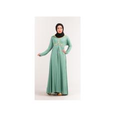 baju gamis wanita baju muslim wanita terbaru konsep rainforest elegan