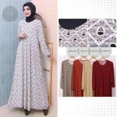 Baju gamis wanita jumbo bahan kaos import 8927