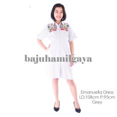 Baju Hamil Gaya Baju Hamil Kerja - EMANUELLA DRESS GREY - Dress Hamil / Baju Menyusui / Baju Kerja Hamil / Terusan Hamil / Daster Hamil / Dress Ibu Hamil / Baju Ibu Hamil / Baju Hamil Lucu / Baju Hamil Modis / Baju Hamil Murah / Baju Hamil Harga Murah