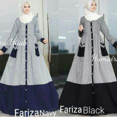 Baju Hijab Busui / Gamis Katun / Dress Menyusui Murah : Fariza Dress