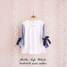 Baju Holla Top Baloteli Blouse Muslim Modern Panjang Hijab Casual Pakaian Wanita Cewek Murah