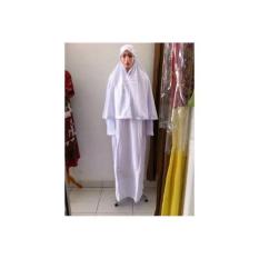 Baju Ihrom Wanita Lengkap / Gamis Putih / Perlengkapan Haji Umroh /