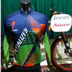 Baju Jersey Sepeda Specialized Hijau Lengan Panjang