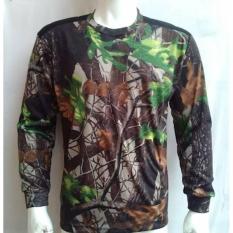Baju Kaos Camo Oak Loreng Perbakin Tangan Panjang Decker Hobi Berburu - Kl4oiq