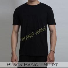 Baju Kaos Oblong Pria / Cowok Warna Hiitam-Navy-Tosca-Putih-Merah-Biru - Qw7mdg