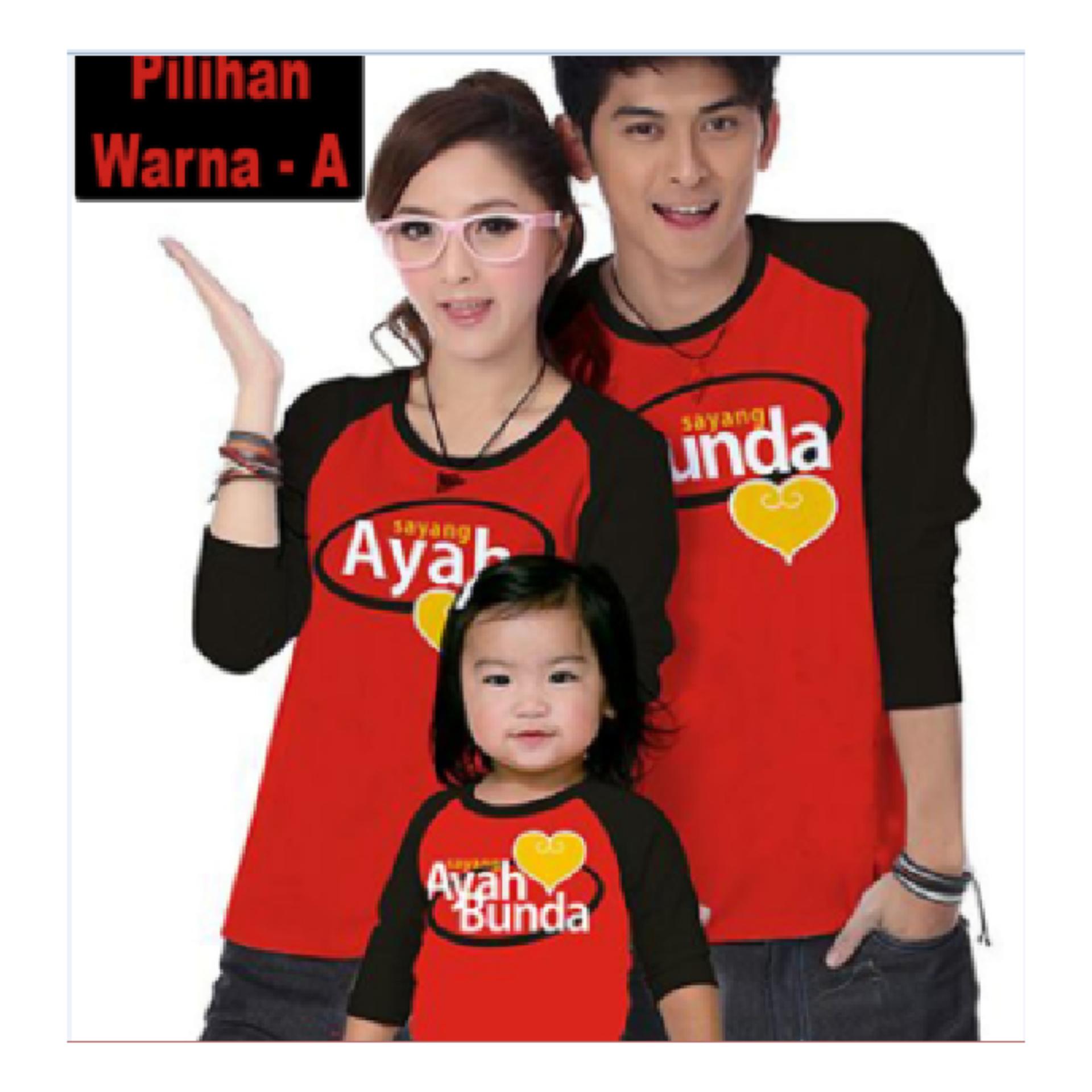 Baju Kaos Pasangan Keluarga Couple Family Anak Ayah Bunda Sayang