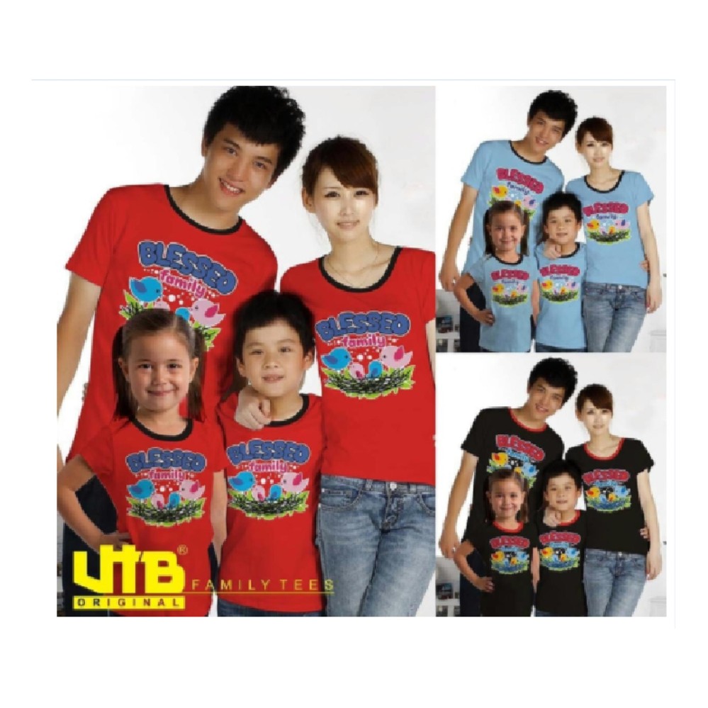 Baju Kaos Pasangan Keluarga Couple Family Anak Ayah Bunda VT-004