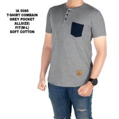Baju Kaos Pria Lelaki Cowok Hitam Murah Batman Silver