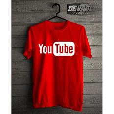 Baju Kaos Pria Murah YOUTUBE Logo Baju Kaos Pria Keren - Ntmloq