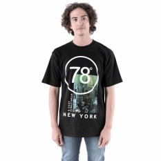 Baju Kaos Tshirt Distro Pria Cowok New York Warna Hitam GSHOP AMD 0700