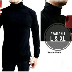 Baju kaos turtleneck turtle neck pria lengan panjang longsleeve distro