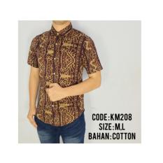BAJU KEMEJA BATIK PENDEK COWOK PRIA LAKI-LAKI