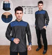 BAJU KEMEJA KOKO PRIA LENGAN PANJANG PALING LARIS MODERN HITAM 05