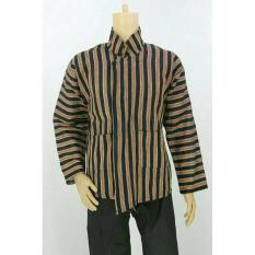 Baju / Kemeja Surjan Setelan Dewasa/Lurik/Batik Jawa Pakaian Adat Jawa - Sxoktk