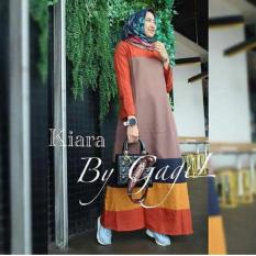 Baju Kiara Dress Baloteli Maxi Modern Cewek Gamis Panjang Hijab Casual Pakaian Wanita Murah
