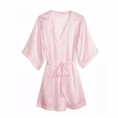 Baju Kimono Satin Bridesmaid - Soft Pink