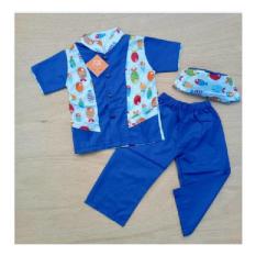 Baju Koko Anak Lengan Pendek Setelan Baju Muslim Anak Laki Reef Break